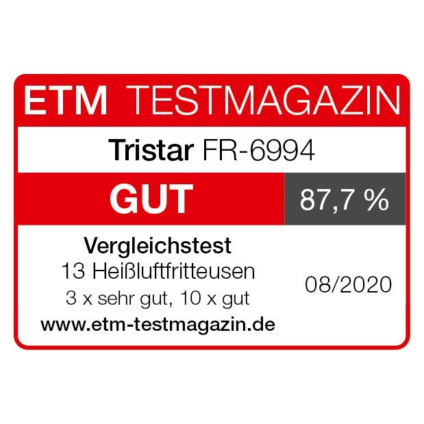 Tristar FR-6994 frituregryde Enkelt 4,5 L Enkeltstende 1500 W Varmluftsteger Sort, Slv #11