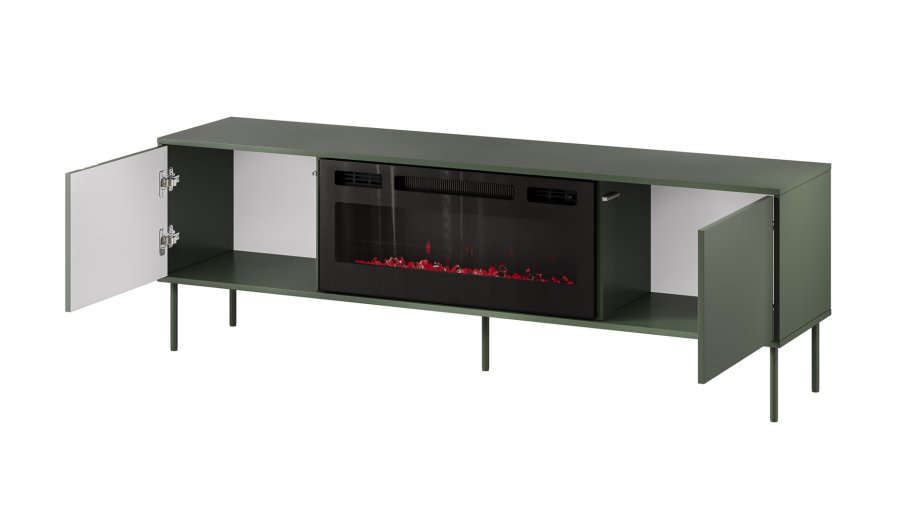 Cama RTV-skab EF + pejs sort TRESSE 180x40x54.5 mat grn #2