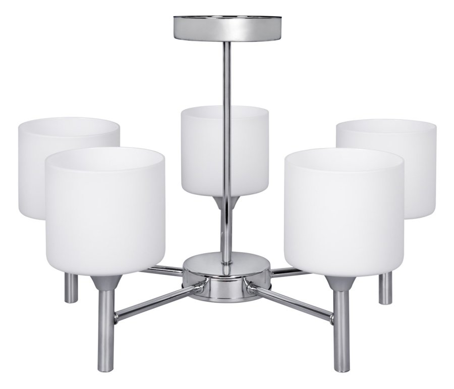 Klassisk lysekrone vedhng loftslampe Activejet MIRA Chrome 5xE27 til stuen #1