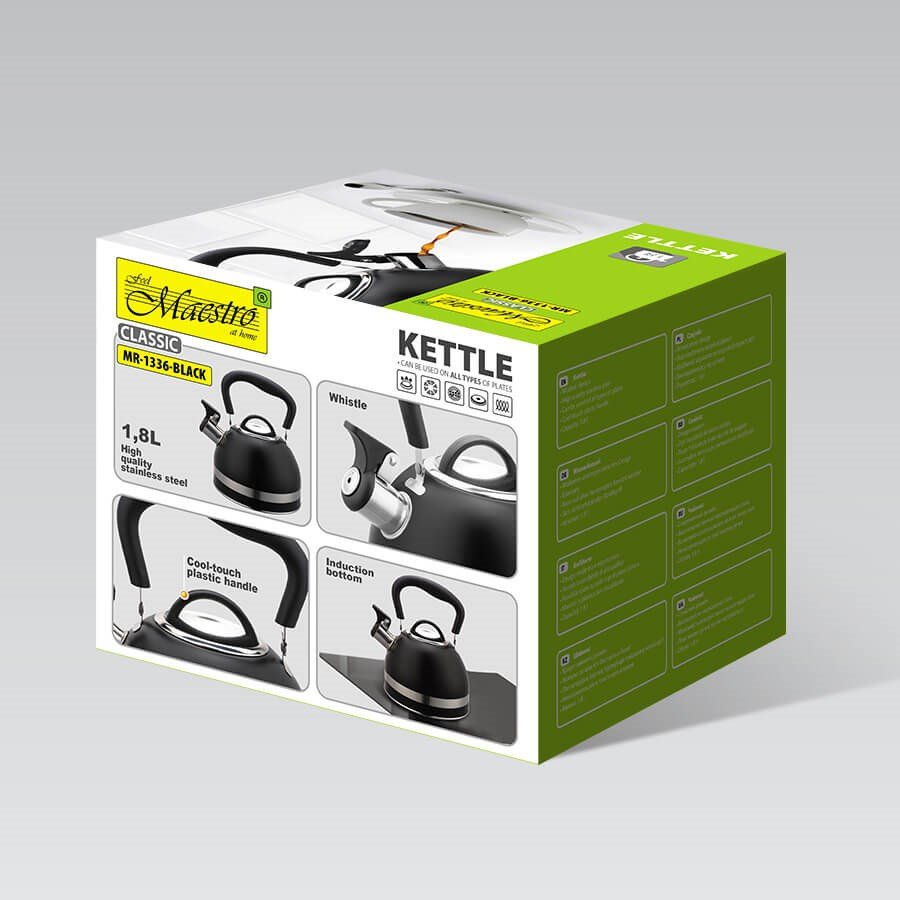 Maestro MR-1336 (MR-1336-BLACK) kedel 1,8 L Sort #11