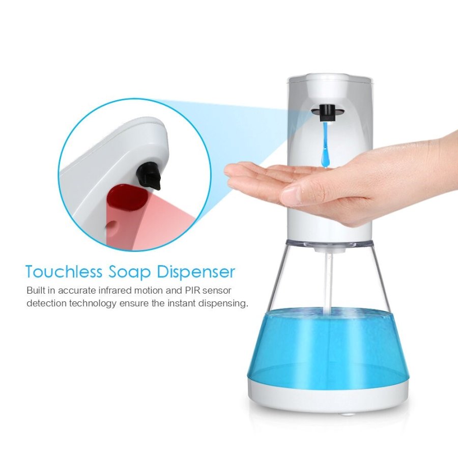 Automatisk dispenser til flydende sbe, desinfektionsmidler og geler Promedix PR-530 480 ml til 4 AA-batterier #4