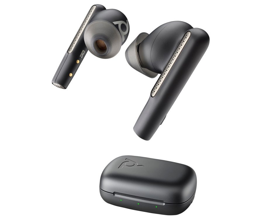 Poly Voyager Free 60 UC Black Earbuds +BT700 USB-C Adapter +Basic Charge Case #5