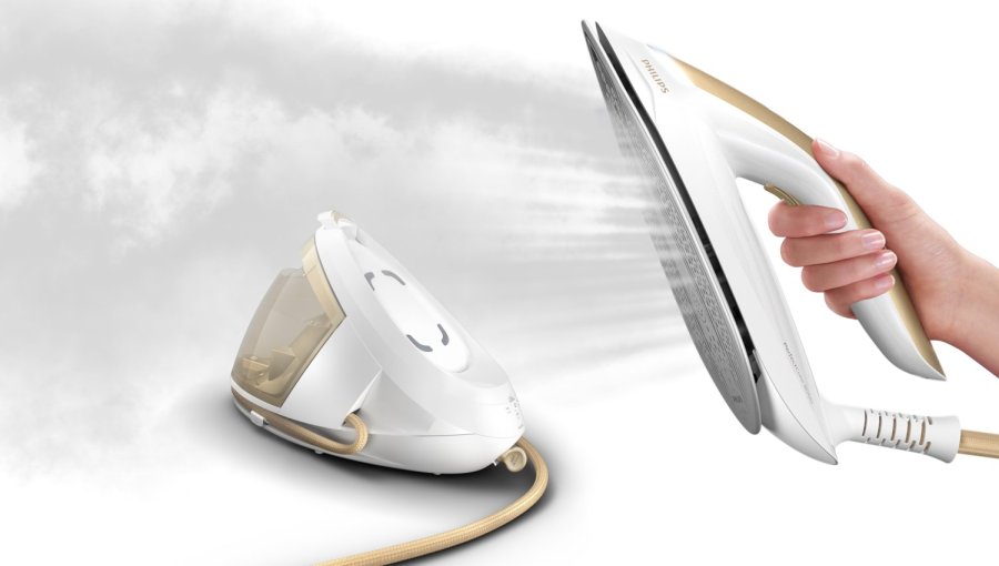 Philips PSG8040/60 Dampstrygning station 2700 W 1,8 L SteamGlide Elite-strygesl Guld, Hvid #10