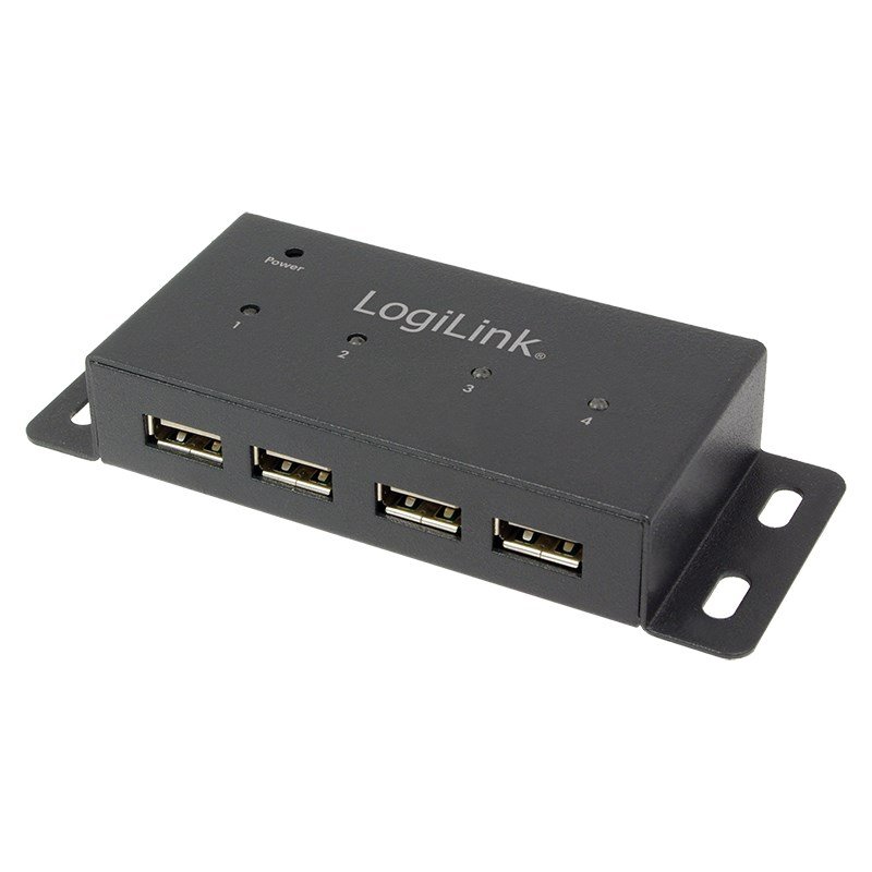 LogiLink UA0141A interface hub 480 Mbit/s Sort #1