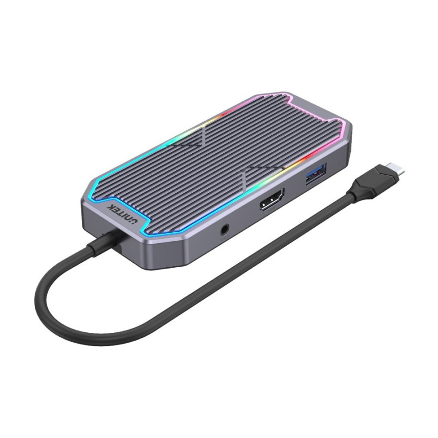 UNITEK uHUB S7+ Ledningsfrt USB 3.2 Gen 2 (3.1 Gen 2) Type-C Gr #3