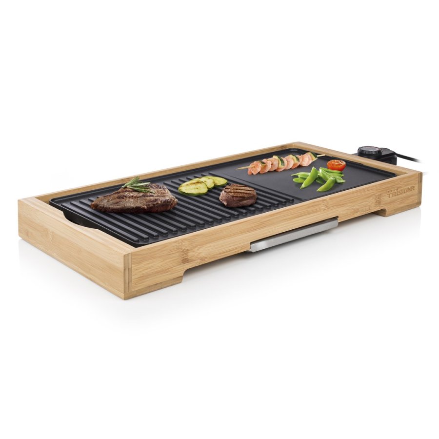 Tristar BP-2641 barbecue & grill Bordplade Elektrisk Bamboo, Sort 2200 W #17