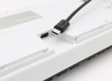 Ducky One 2 White LED tastatur Universel USB Tysk Sort, Hvid #5