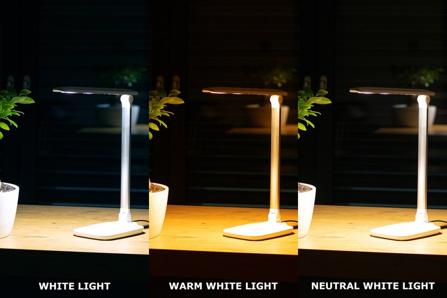 Montis Lampka biurkowa wielofunkcyjna LED MT042 bordlampe Hvid #5