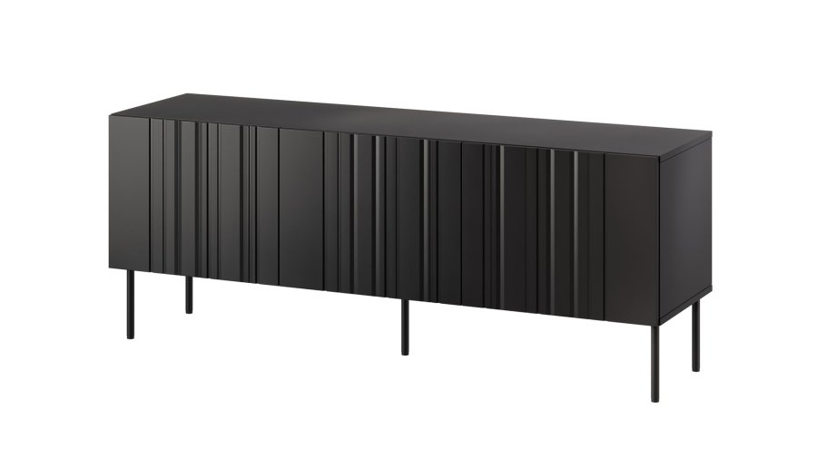 RTV-skab ISLA 150.5x40x60 sort mat #1