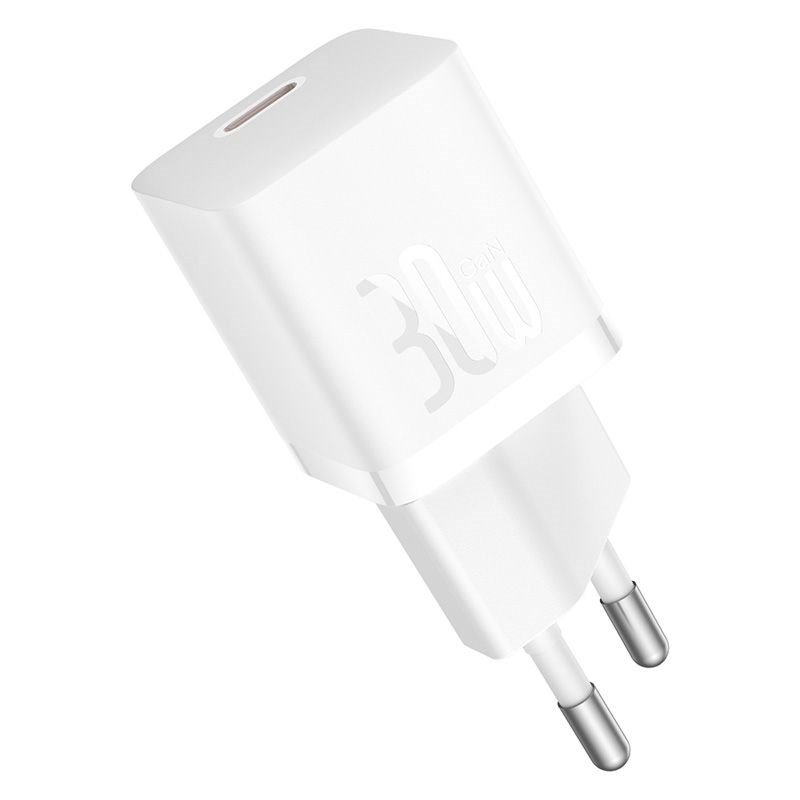 Baseus P10110902213-01 USB-C GaN5 mini 30W netoplader Hvid #5