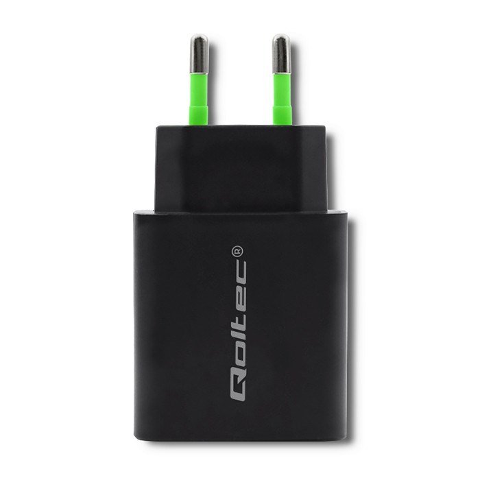 Qoltec 51713 Oplader | 18W | 5-12V | 1,5-3A | USB type C PD | USB QC 3.0 | Sort #5