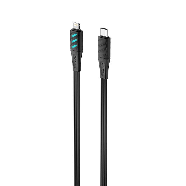 Havit CB6255 - USB Type C til Lightning-opladerkabel, 1 m (sort) #1