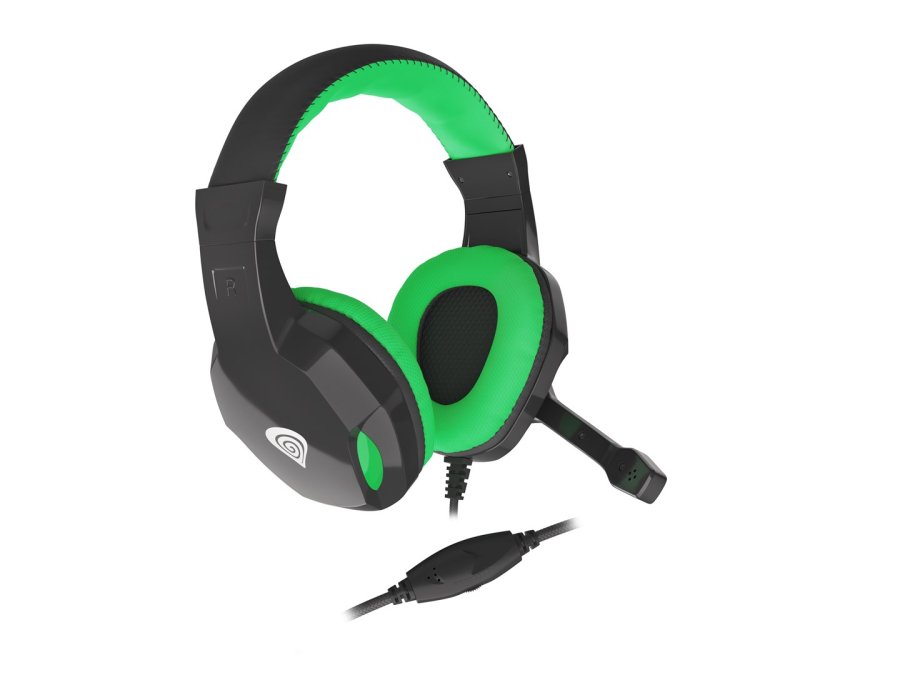 GENESIS ARGON 100 Headset Ledningsfrt Spil Sort, Grn #3