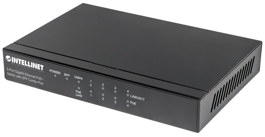 Intellinet 561174 netvrksswitch Gigabit Ethernet (10/100/1000) Strm over Ethernet (PoE) Sort #1