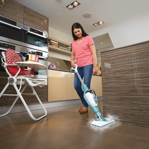 Black & Decker BHSM166DSM damprenser Dampmoppe 0,5 L 1600 W Turkisfarve, Hvid #12
