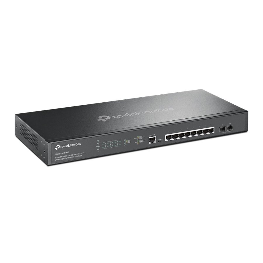 TP-Link Omada SG3210XHP-M2 netv�rksswitch Administreret L2+ 2.5G Ethernet (100/1000/2500) Str�m over Ethernet (PoE) 1U Sort #3