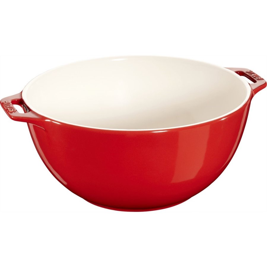 Staub Bowl with Two Handles - 25 cm, Red #4