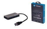 NATEC Hub USB 3.0 Moth (4 porte, sort) #1