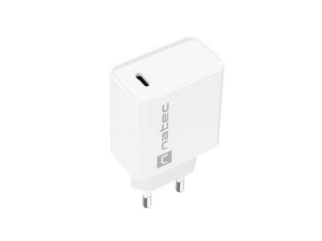 NATEC OPLADER RIBERA USB-C 20W PD HVID #3