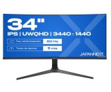 JAPANNEXT JN-IPS340UWQHD60C-C65W-HS-W computersk�rm 86,4 cm (34