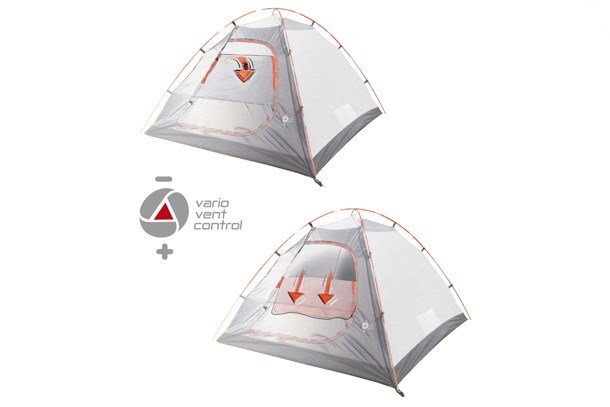 High Peak TESSIN 5.0 CLIMATE PROTECTION 80 Sort, Bl, Gr Kupel/Igloo telt #7