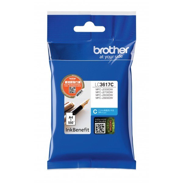 Brother LC-3617C blkpatron 1 stk Original Standard udbytte Bl #1