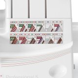 Overlock Singer 14T968 symaskine, elektrisk strm, hvid #2