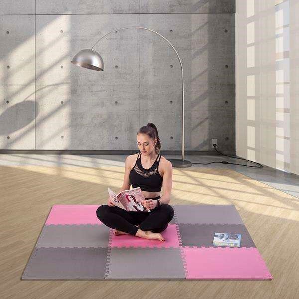 Puslespilsmtte i flere pakker One Fitness MP10 pink-gr #4