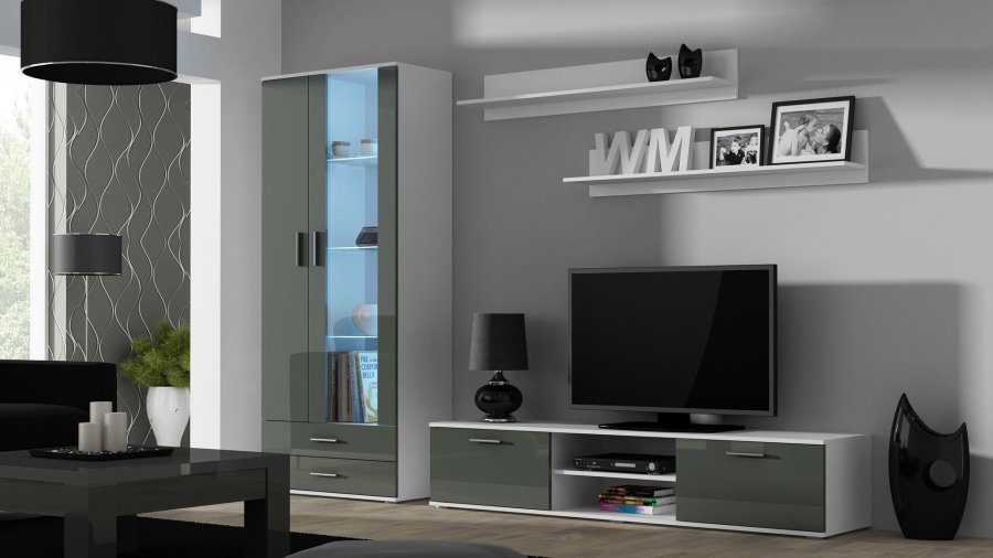 Cama SOHO RTV180BI/SZ TV stativ & underholdningscenter 1 hylder #4
