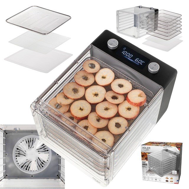Adler | Food Dehydrator | AD 6660 | Power 600 W | Number of trays 6 | Integrated timer | Black #22