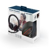 Gembird MHS-03-BKRD hovedtelefoner/headset Ledningsfrt Spil Sort, Rd #7