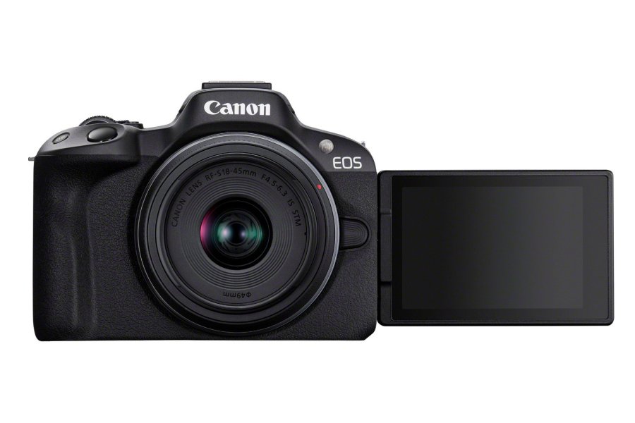 Canon EOS R50, Black + RF-S 18-45mm F4.5-6.3 IS STM Kit MILC 24,2 MP CMOS 6000 x 4000 pixel Sort #3
