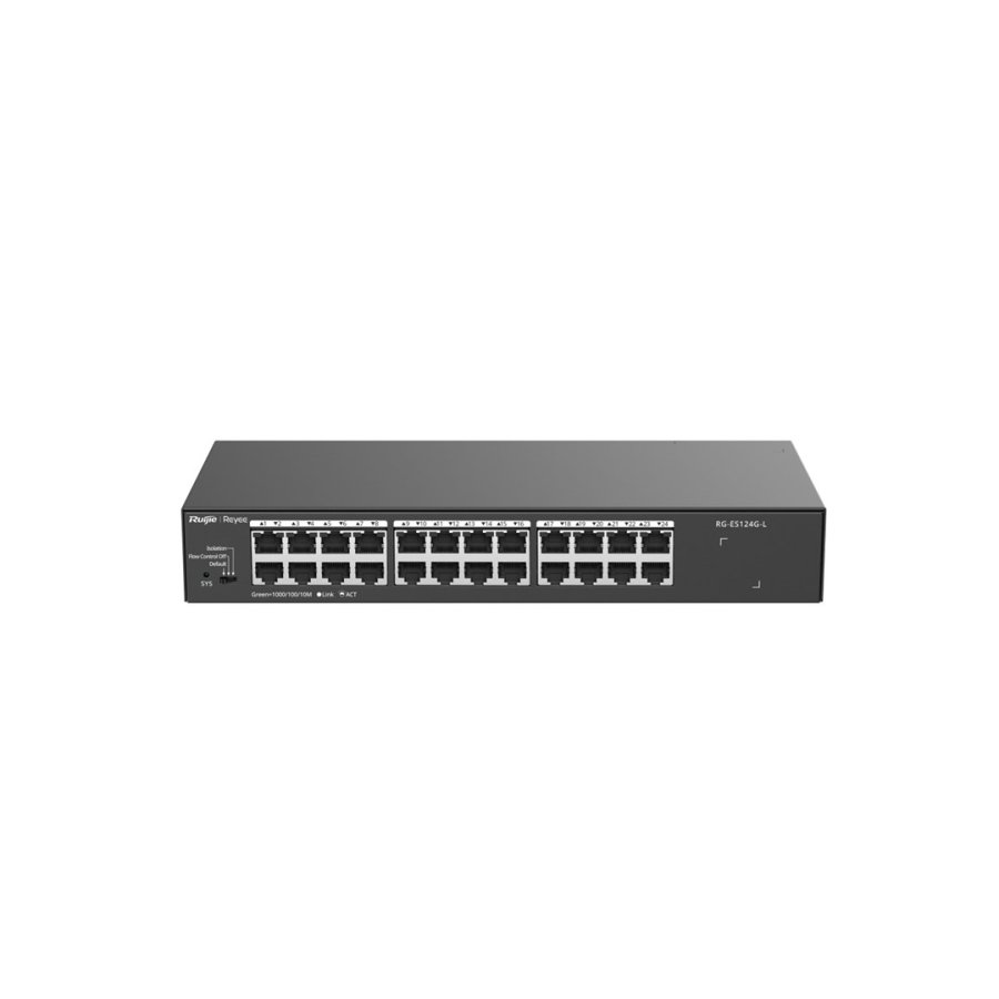 Ruijie Networks RG-ES124G-L netv�rksswitch Ikke administreret L2 Gigabit Ethernet (10/100/1000) Sort #3