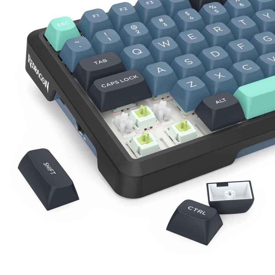 REDRAGON K724GBG-RGB-PRO Behemoth tastatur USB + RF Wireless + Bluetooth Gr�, Bl� #1