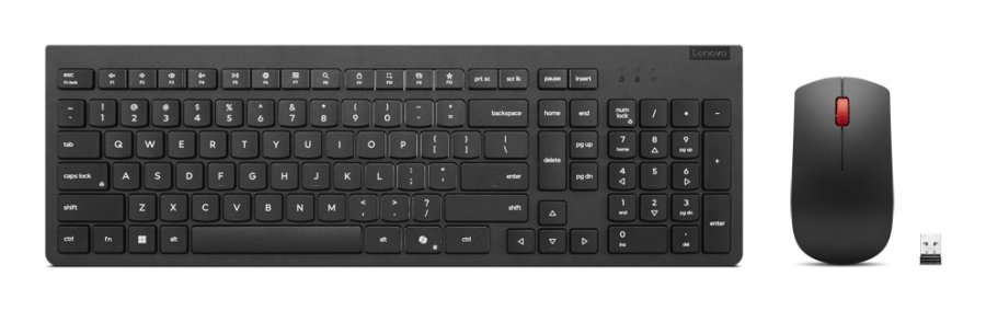 Lenovo 4X31R64457 tastatur Mus inkluderet Kontor RF tr�dl�st Belgisk, Engelsk Sort #1