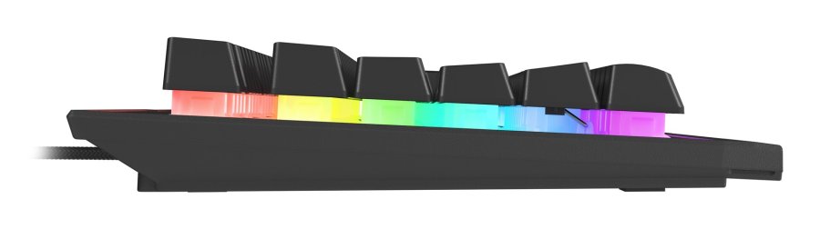 GENESIS Rhod 500 RGB tastatur Spil USB QWERTY Portugisisk Sort, Slv #5