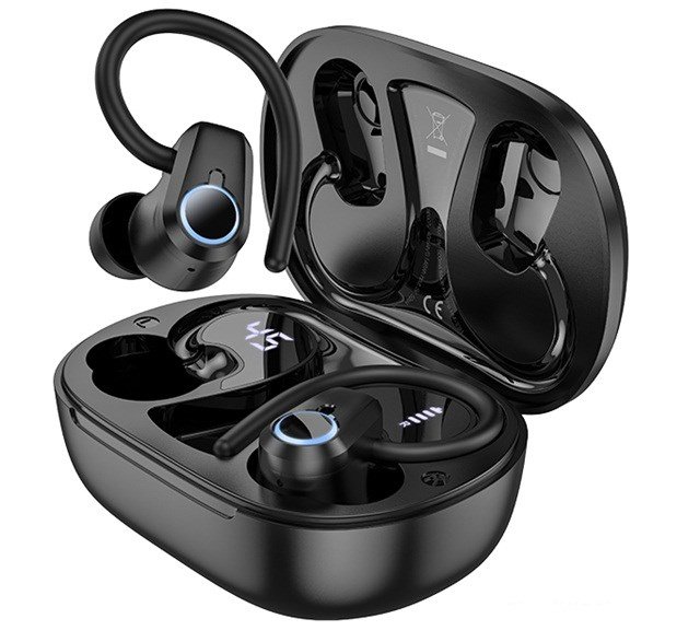 Hoco EQ8 Pure Joy Trdlst headset i rerne Opkald/musik Bluetooth Sort #1