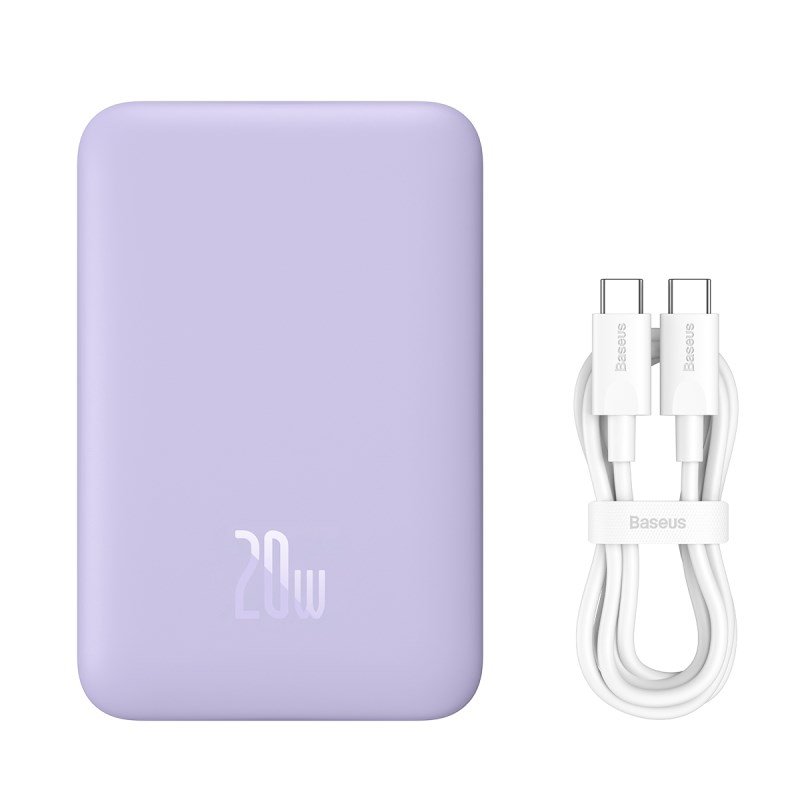 Baseus P10059001513-00 Lithium-polymer (LiPo) powerbank 10000 mAh Trdls opladning Lilla #9