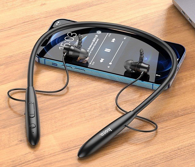 Hoco ES61 Manner Sports Trdlst headset i rerne Opkald/musik Bluetooth Sort #3