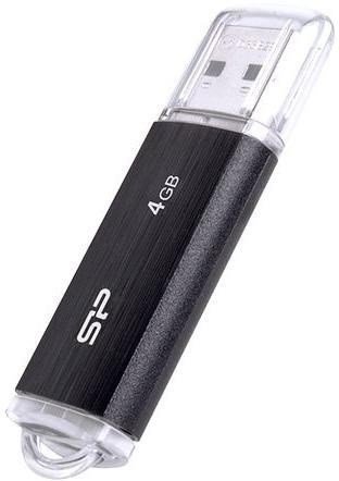 SILICON POWER Ultima U02 Pendrive USB-flashdrev 4 GB USB 2.0 (SP004GBUF2U02V1K) Sort #1