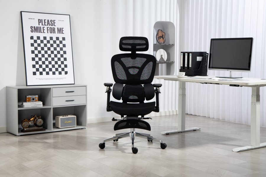 Activejet ergonomisk kontorstol YK848 sort #48