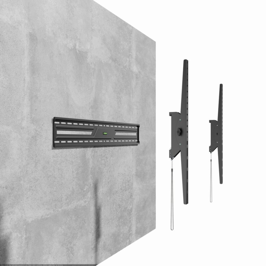 Gembird WM-100T-01 TV-vægbeslag (vippefunktion), 43”-100”, sort #12