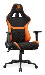 COUGAR CGR-A2F Universal gamingstol Polstret vatteret s�de Sort, Orange #8