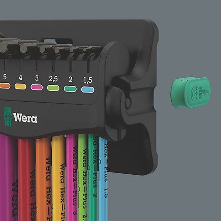 Wera 950/9 Hex-Plus Multicolour 3 angle wrench set #11