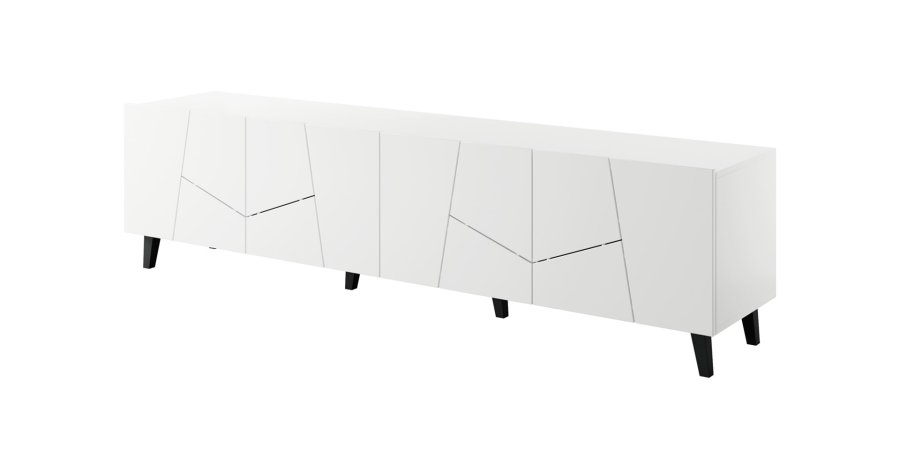 RTV-skab ETNA 200x42x52 hvid mat #2