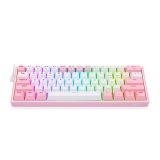 REDRAGON K616 Fizz Pro white/pink tastatur USB + RF Wireless + Bluetooth Lyser�d, Hvid #3