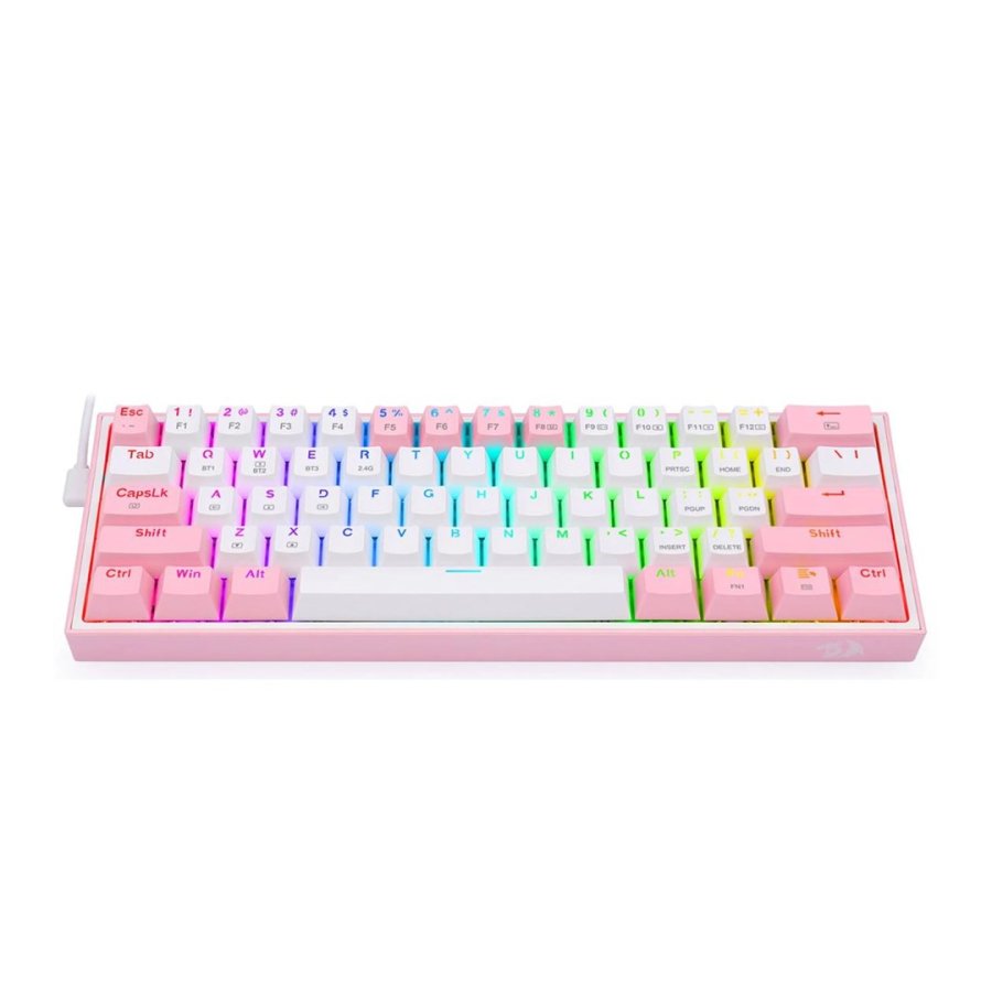 REDRAGON K616 Fizz Pro white/pink tastatur USB + RF Wireless + Bluetooth Lyser�d, Hvid #3
