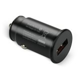 Car charger 1 X USB QC3.0 18W black + cable USB-C 1m #6