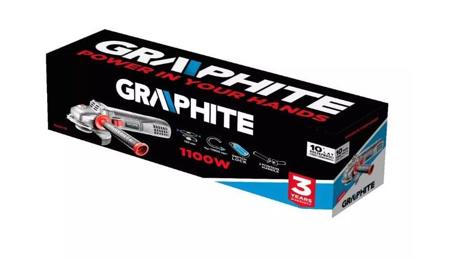 Vinkelsliber 1100W Graphite 125mm skive #10