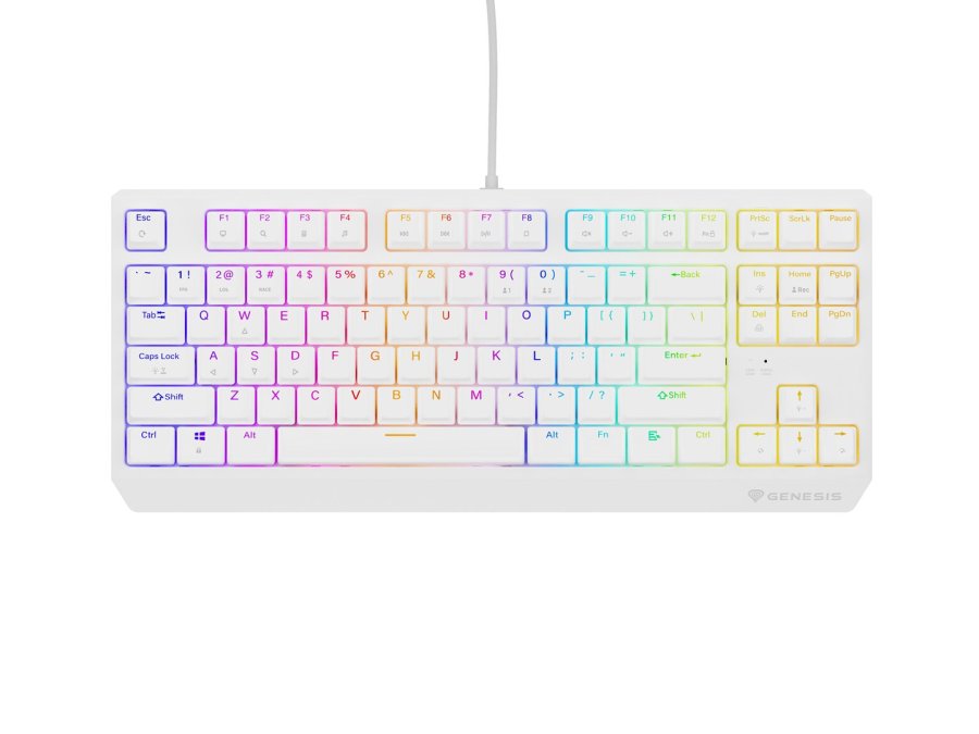GENESIS Thor 230 TKL tastatur Spil USB + RF Wireless + Bluetooth QWERTY Hvid #4